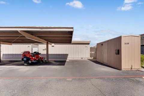a view of a car garage