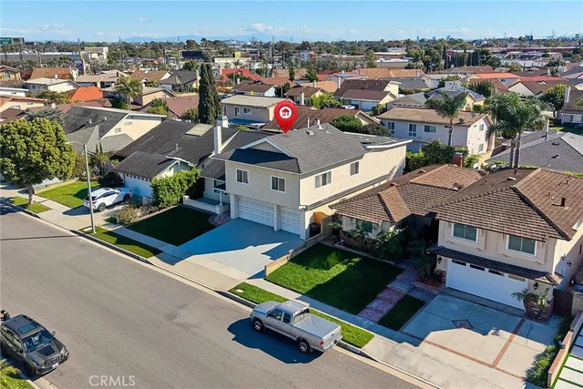 an aerial view of a city