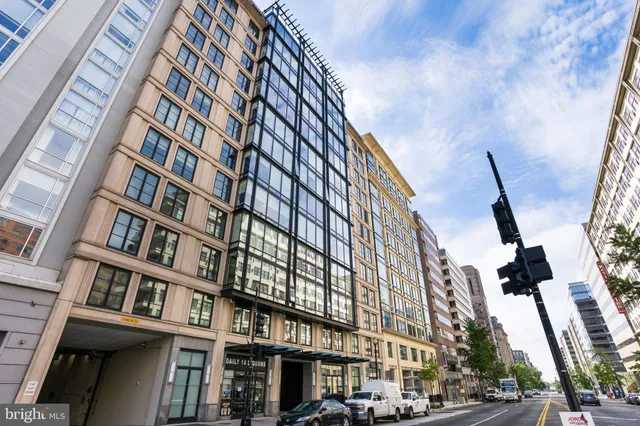 a front view of a building