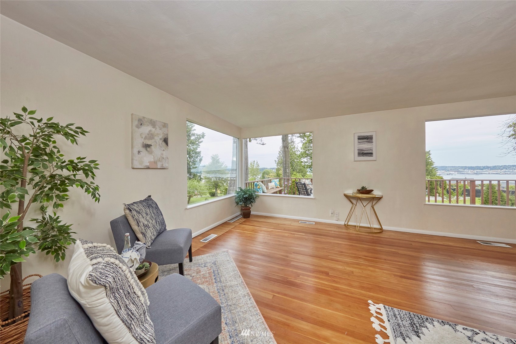 1446 Dogwood Hill Road Southwest Port Orchard, WA 98366 - Photo 21 of 31 a living room with furniture and a large window