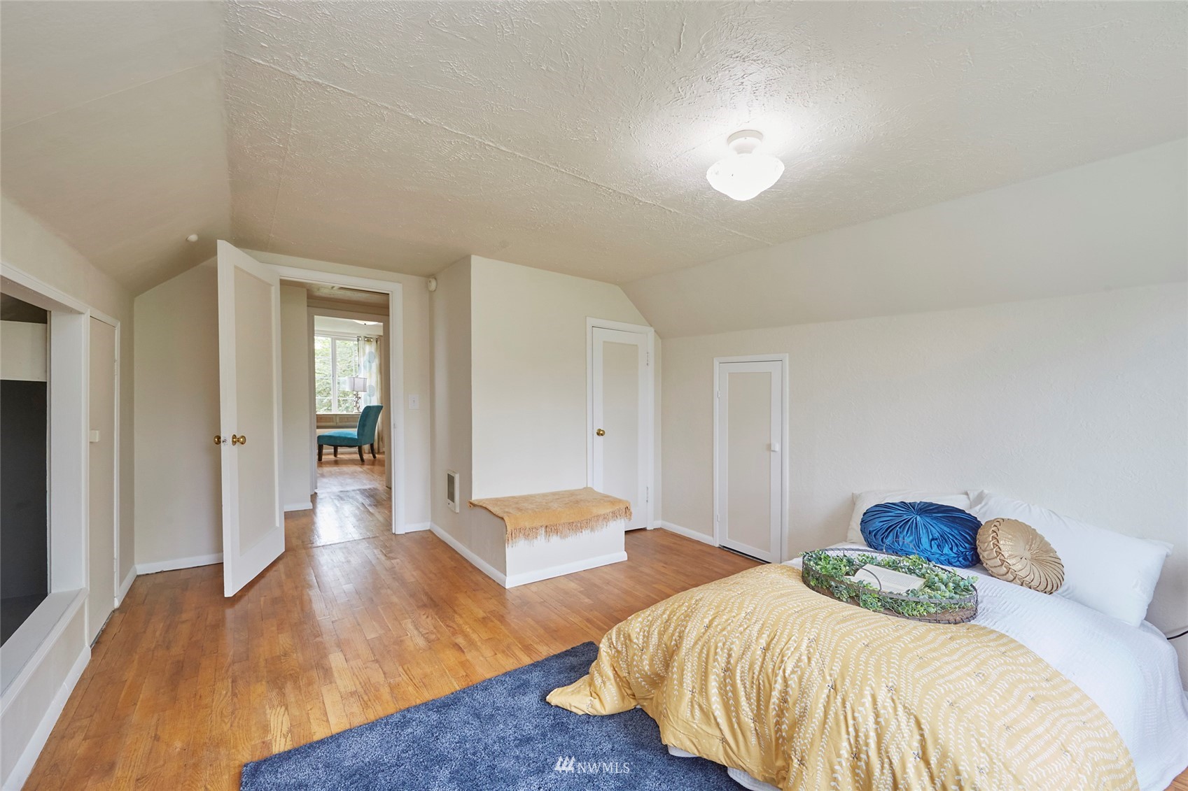 1446 Dogwood Hill Road Southwest Port Orchard, WA 98366 - Photo 26 of 31 a bedroom with two beds and painted walls