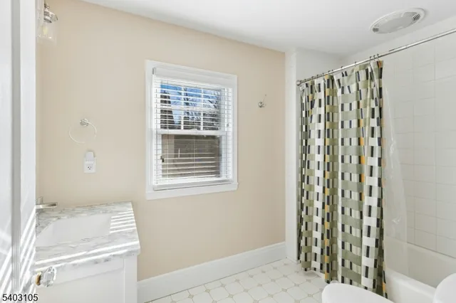 a bathroom with a sink and a shower