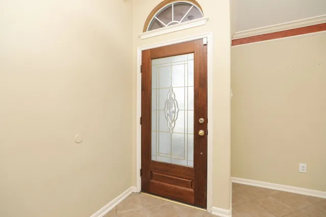 a view of front door with a door
