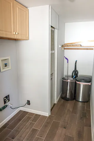 a room with storage and utility