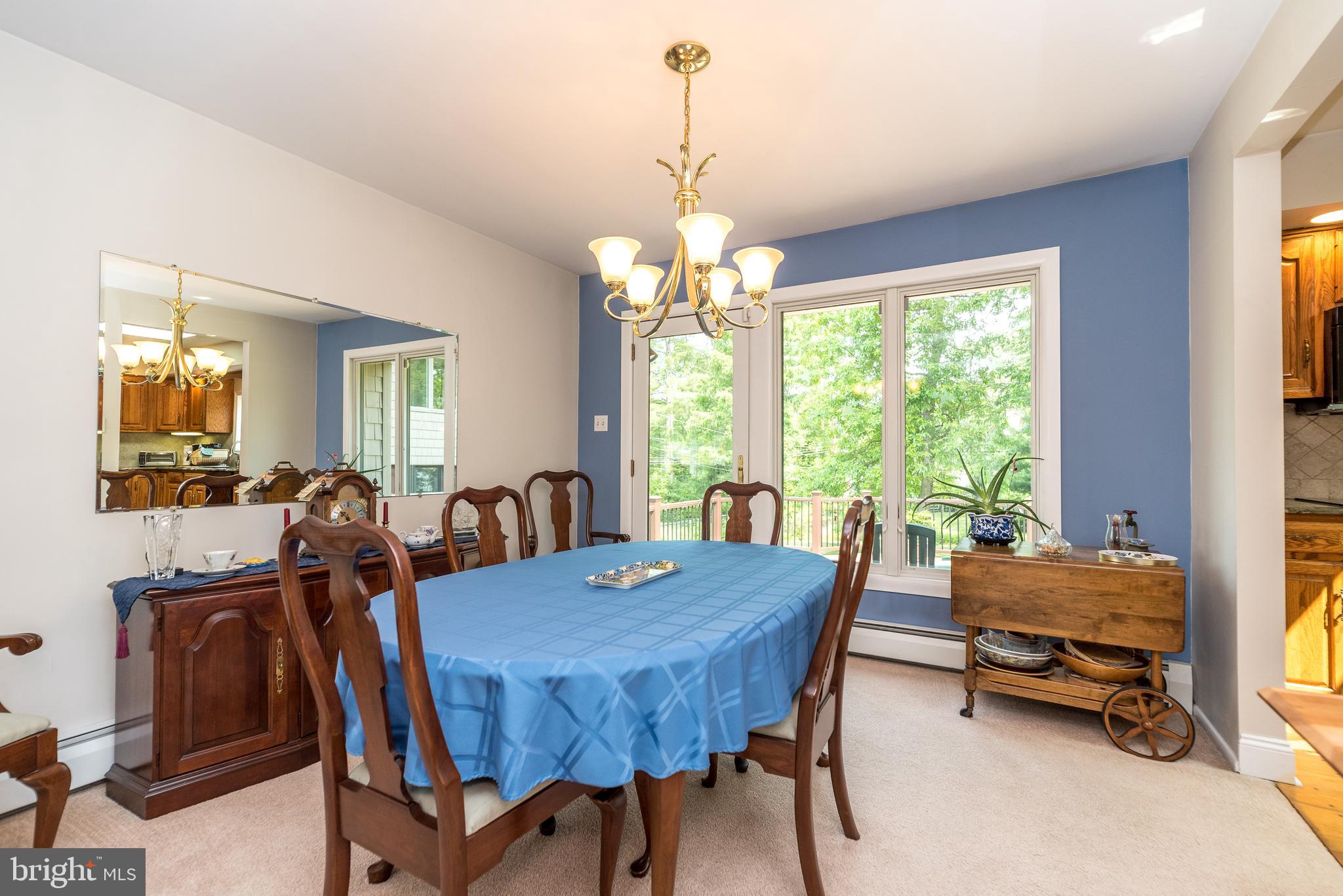 405 Gordon Road Ambler, PA 19002 - Photo 12 of 49 Dining Room with Atrium Door to Custom Deck