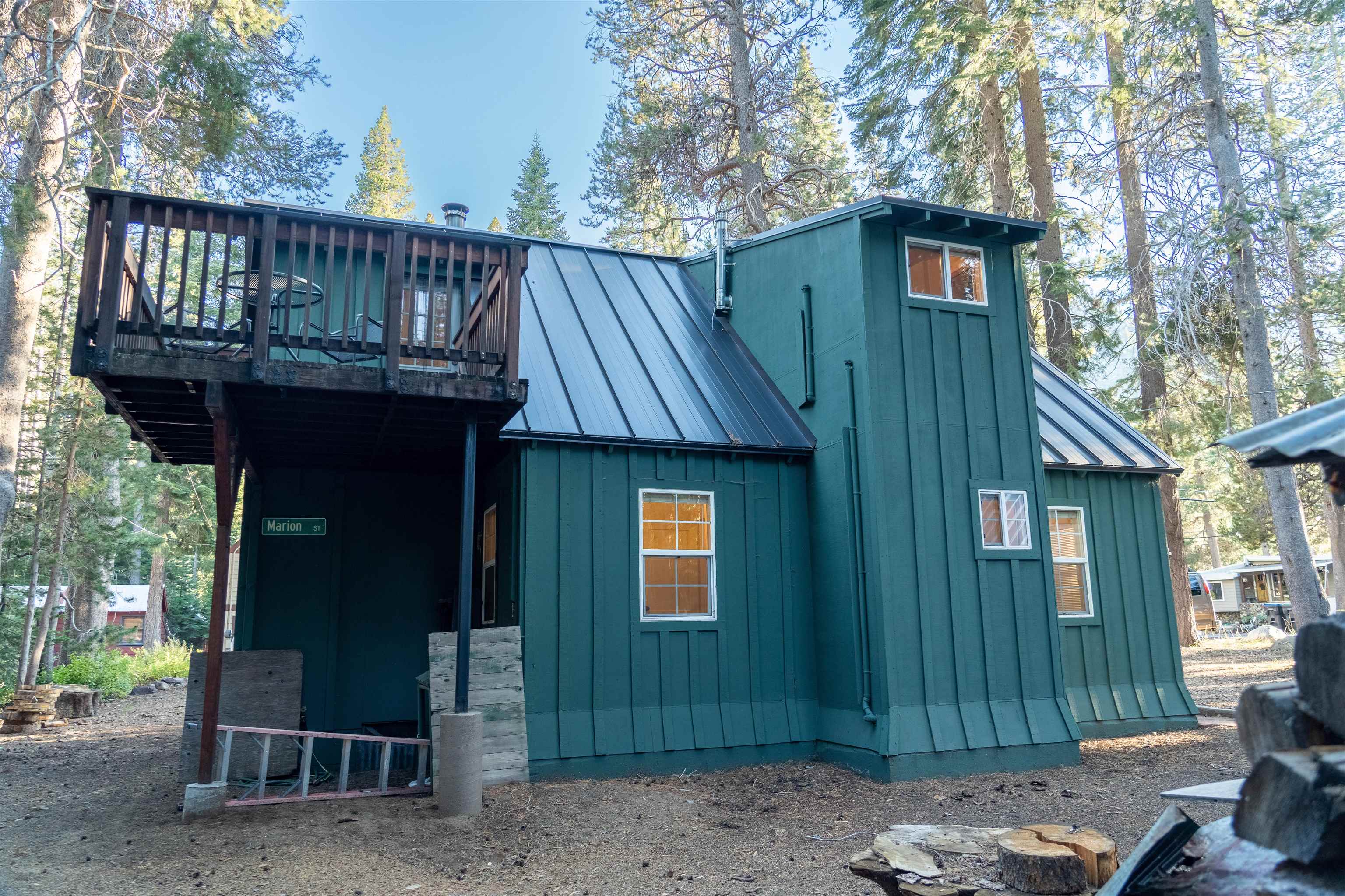 15790 Willow Street Truckee, CA 96161 - Photo 3 of 21 a view of a house with wooden deck front of house