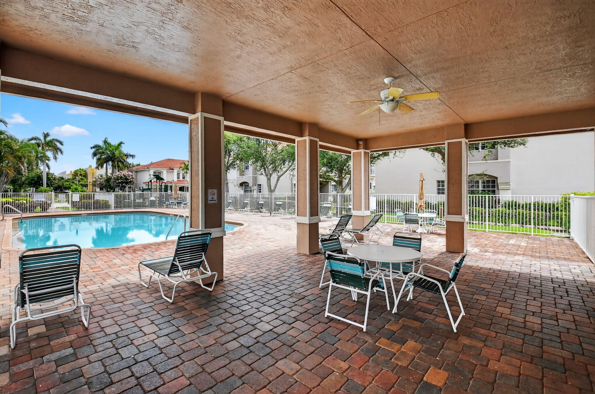 125 Lancaster Road Boynton Beach, FL 33426 - Photo 37 of 46 Covered Patio at Pool