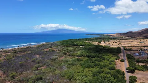 a view of an ocean and beach