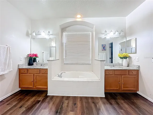 a lobby with furniture and outdoor view