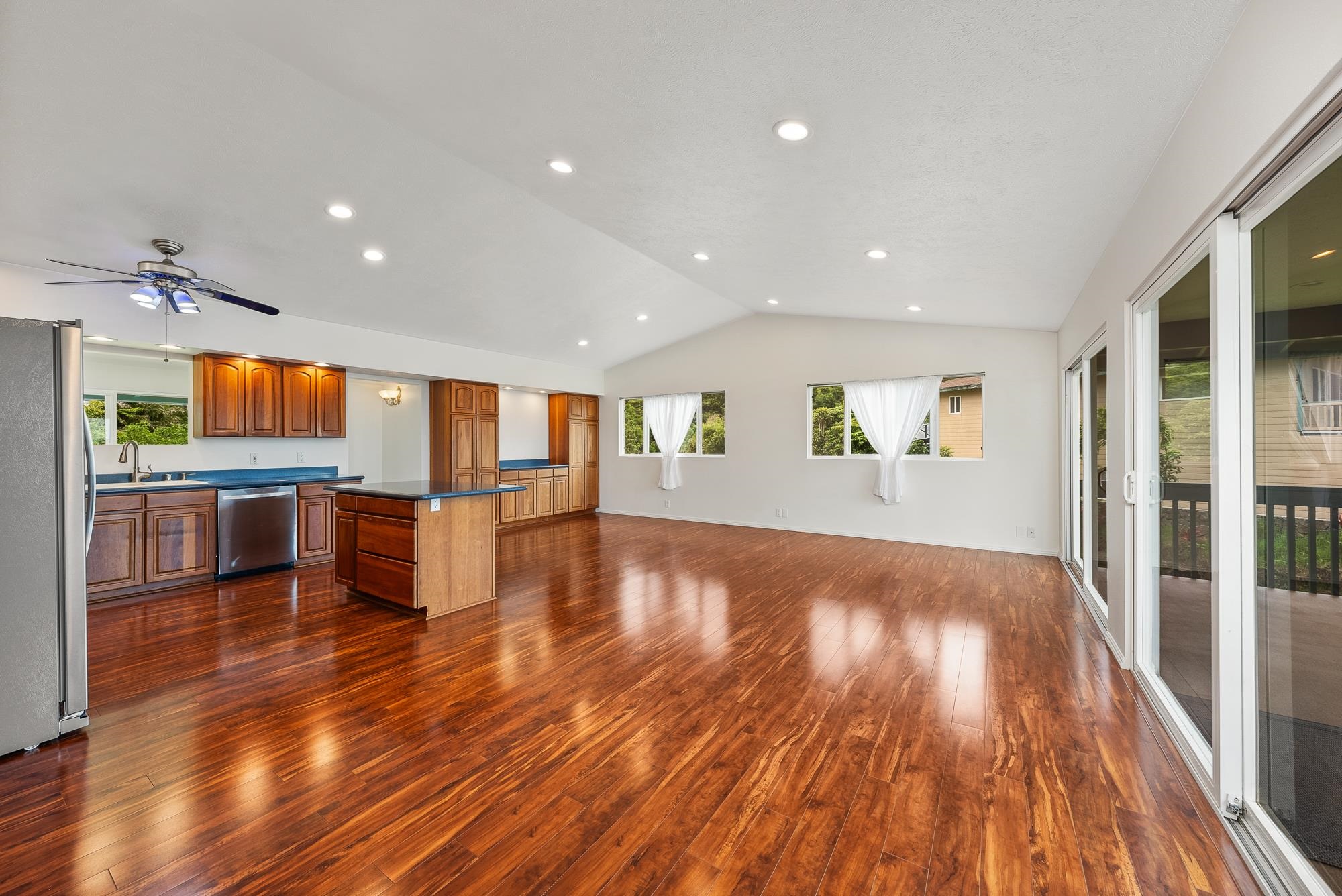 4535 Opana Place Haiku, HI 96708 - Photo 8 of 43 a view of a kitchen with a sink and cabinets