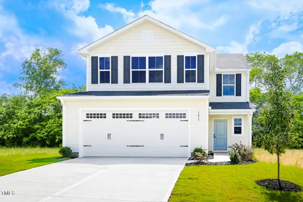 a view of front of house with yard