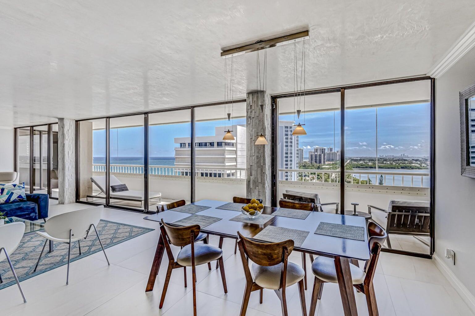 5280 North Ocean Drive, Unit 12F Singer Island, FL 33404 - Photo 15 of 66 a living room with furniture and a large window