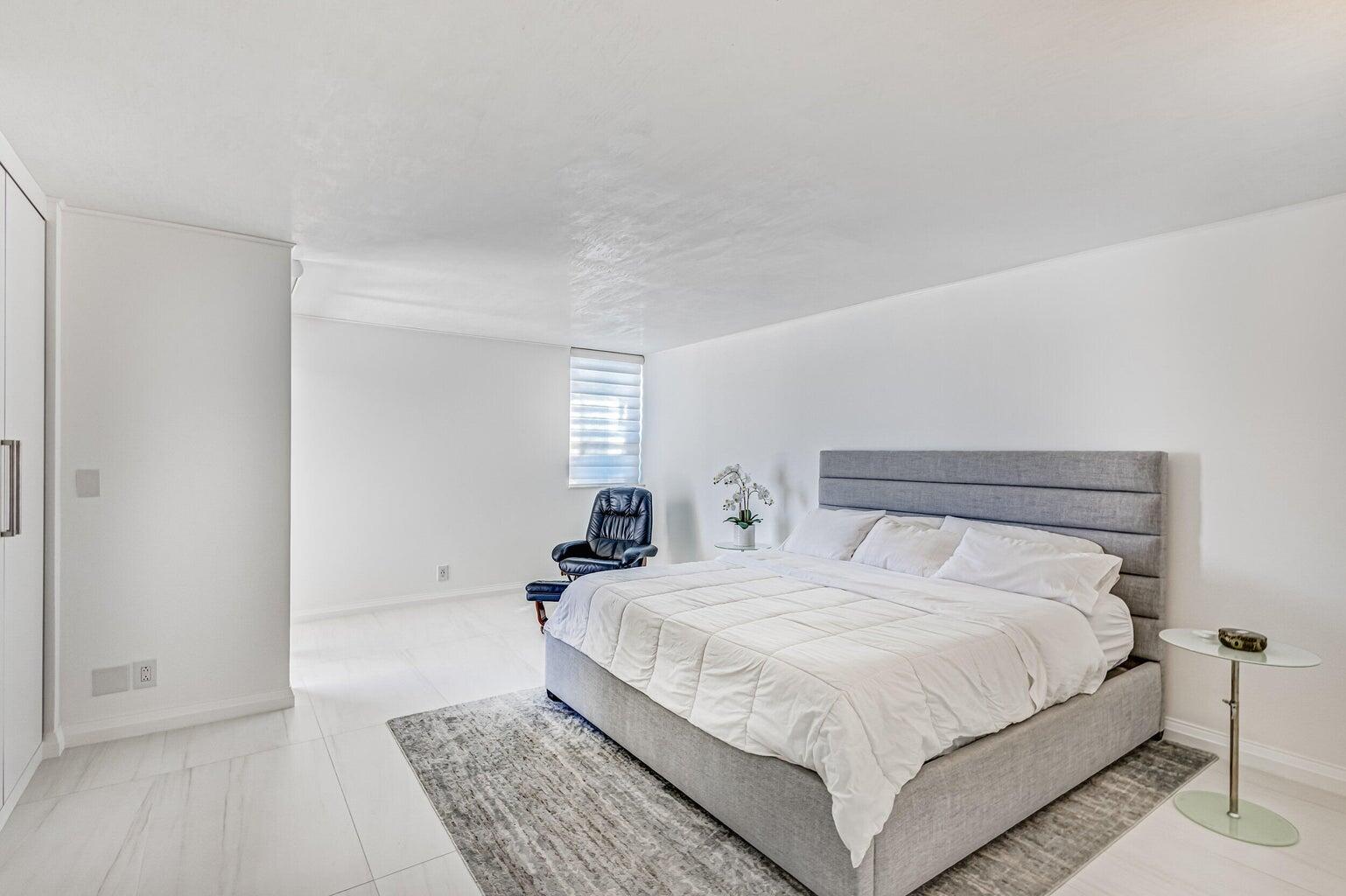 5280 North Ocean Drive, Unit 12F Singer Island, FL 33404 - Photo 17 of 66 a large white bed in a white room