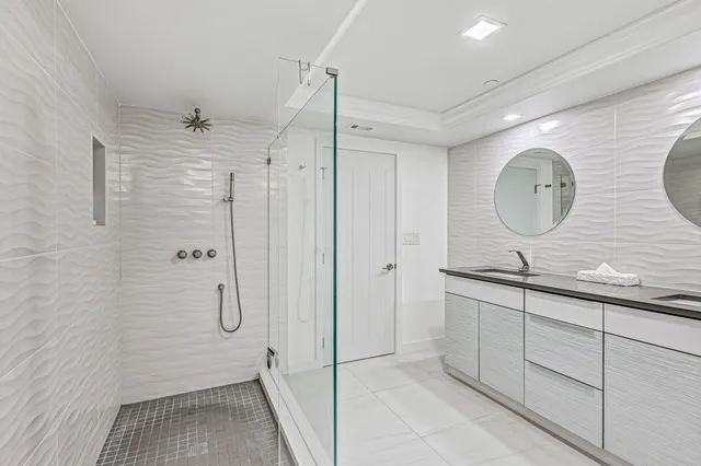 a view of lake and mountain