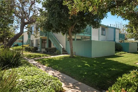 a view of a backyard with a garden