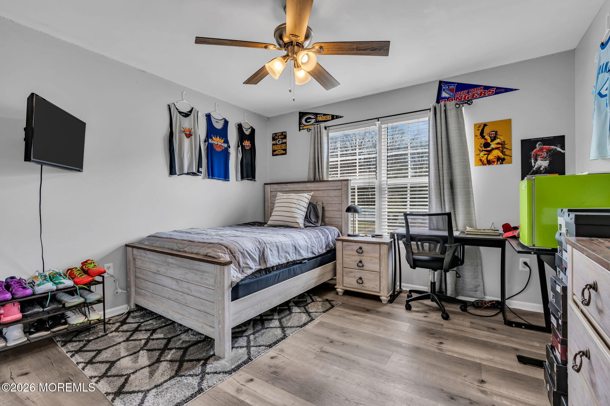 12 Lancaster Way Jackson, NJ 08527 - Photo 31 of 54 a bedroom with a bed and a flat screen tv