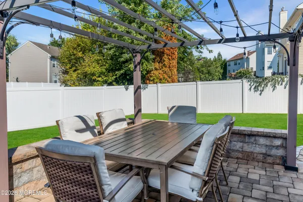 a view of a backyard with a garden