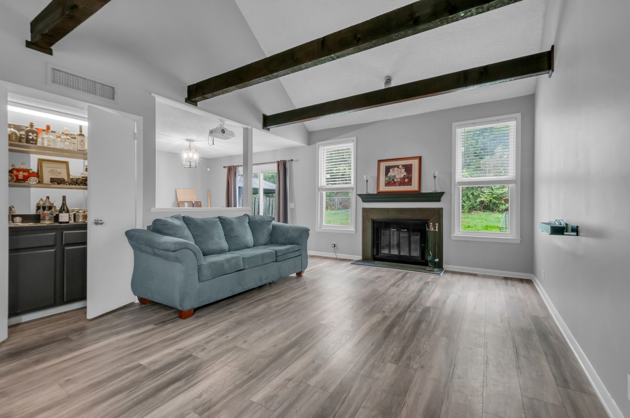 1418 Bell Trace Drive Antioch, TN 37013 - Photo 3 of 16 a living room with furniture and a fireplace