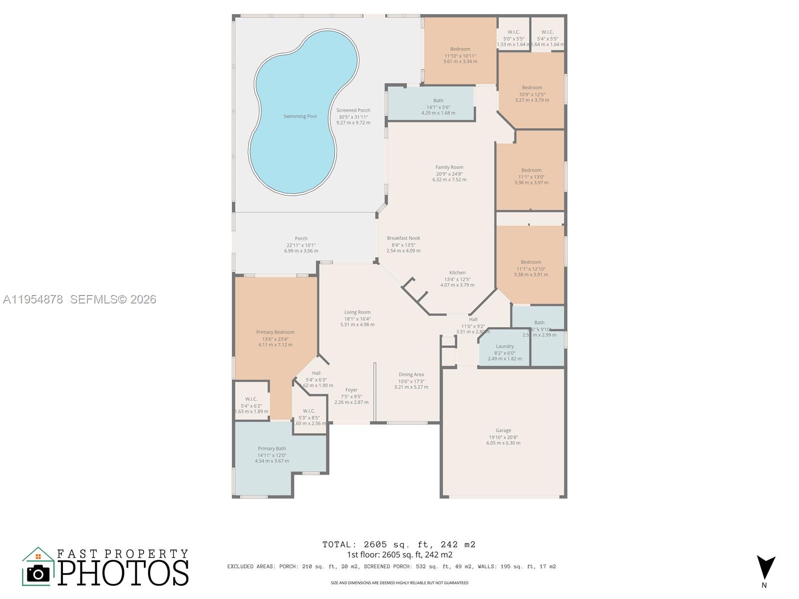 900 Spoonbill Circle Weston, FL 33326 - Photo 51 of 51 a picture of a floor plan
