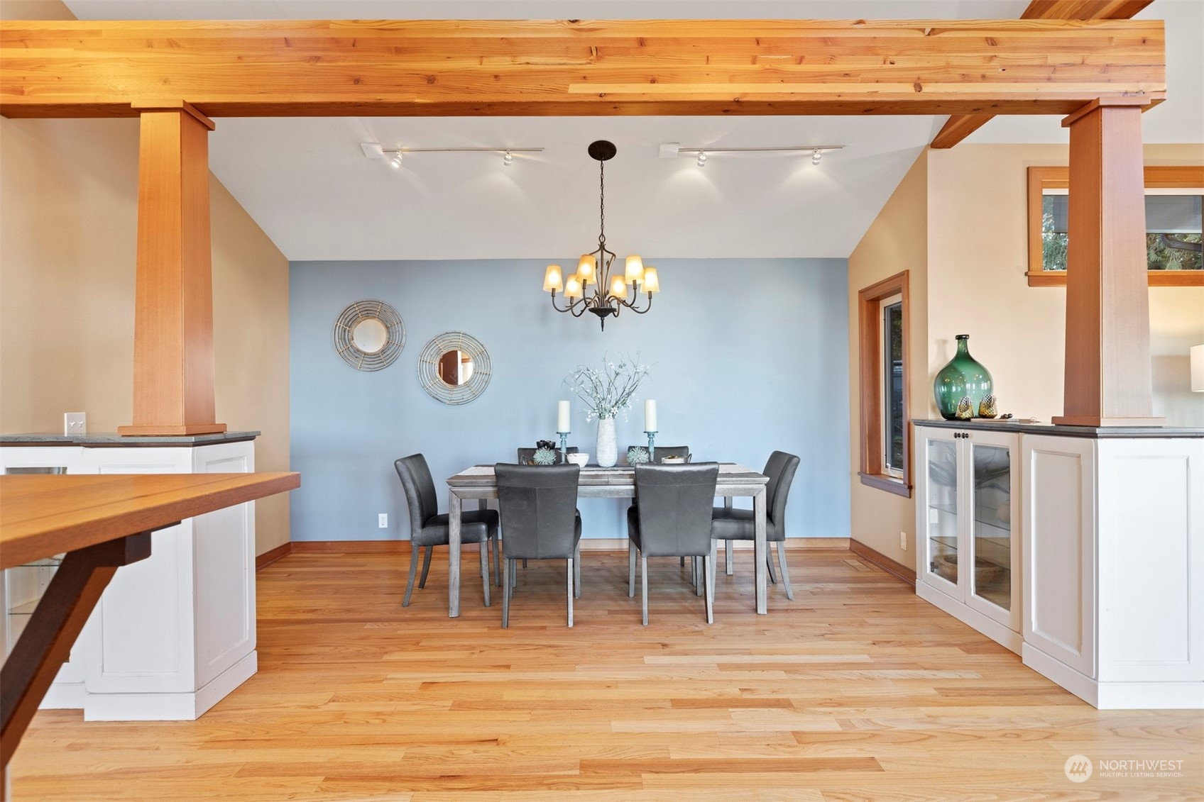 131 Hawthorn Road Bellingham, WA 98225 - Photo 15 of 40 a view of a dining room with furniture and chandelier