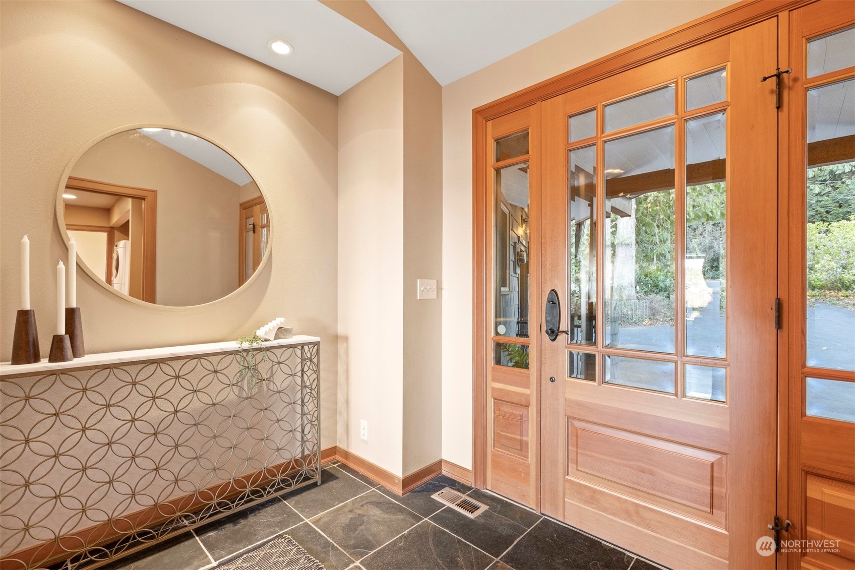 131 Hawthorn Road Bellingham, WA 98225 - Photo 5 of 40 hallway with window view and mirror