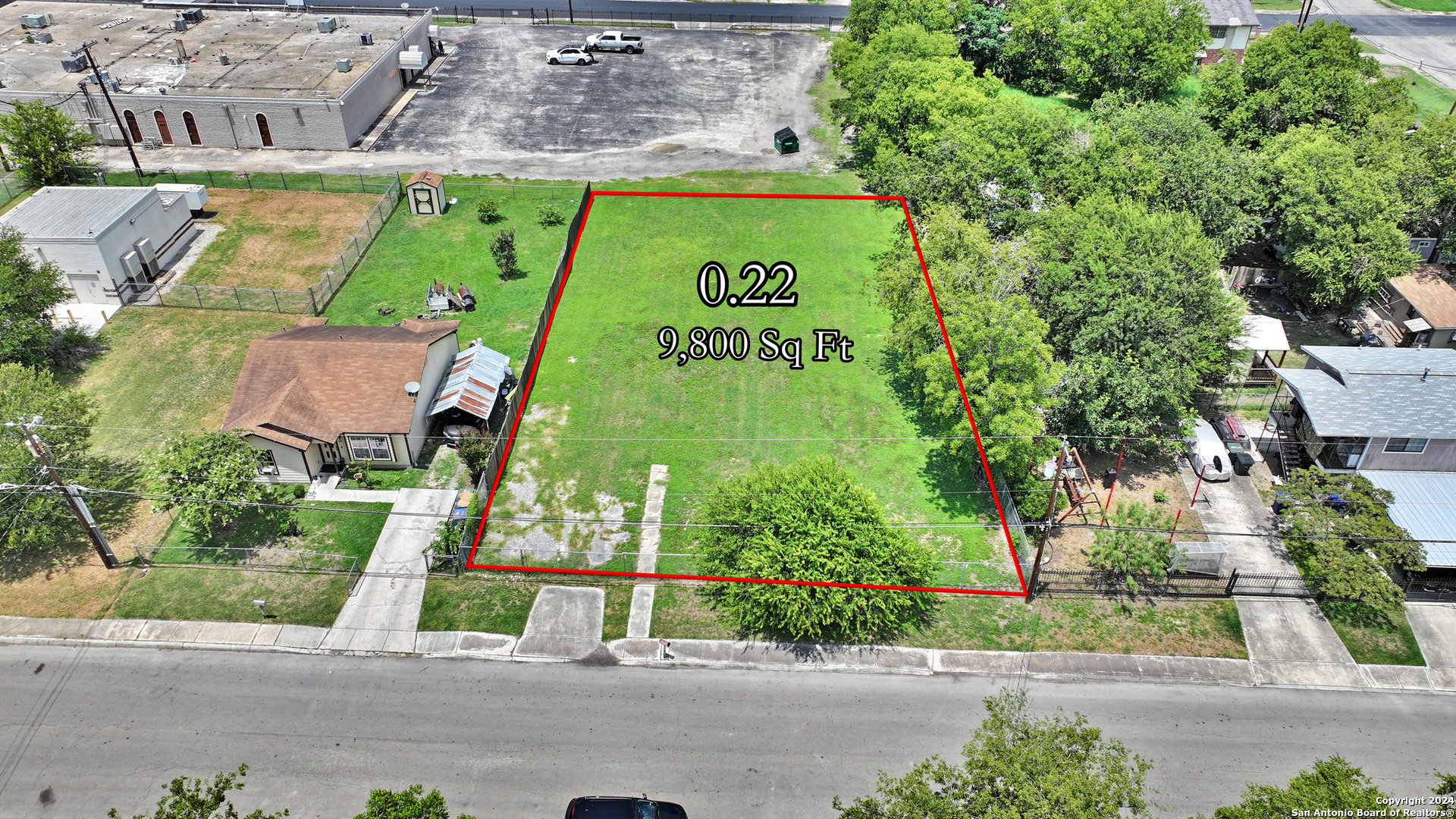 715 Sunglo Drive San Antonio, TX 78221 - Photo 1 of 1 an aerial view of a tennis court