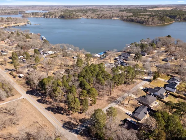 view of a lake with an ocean beach