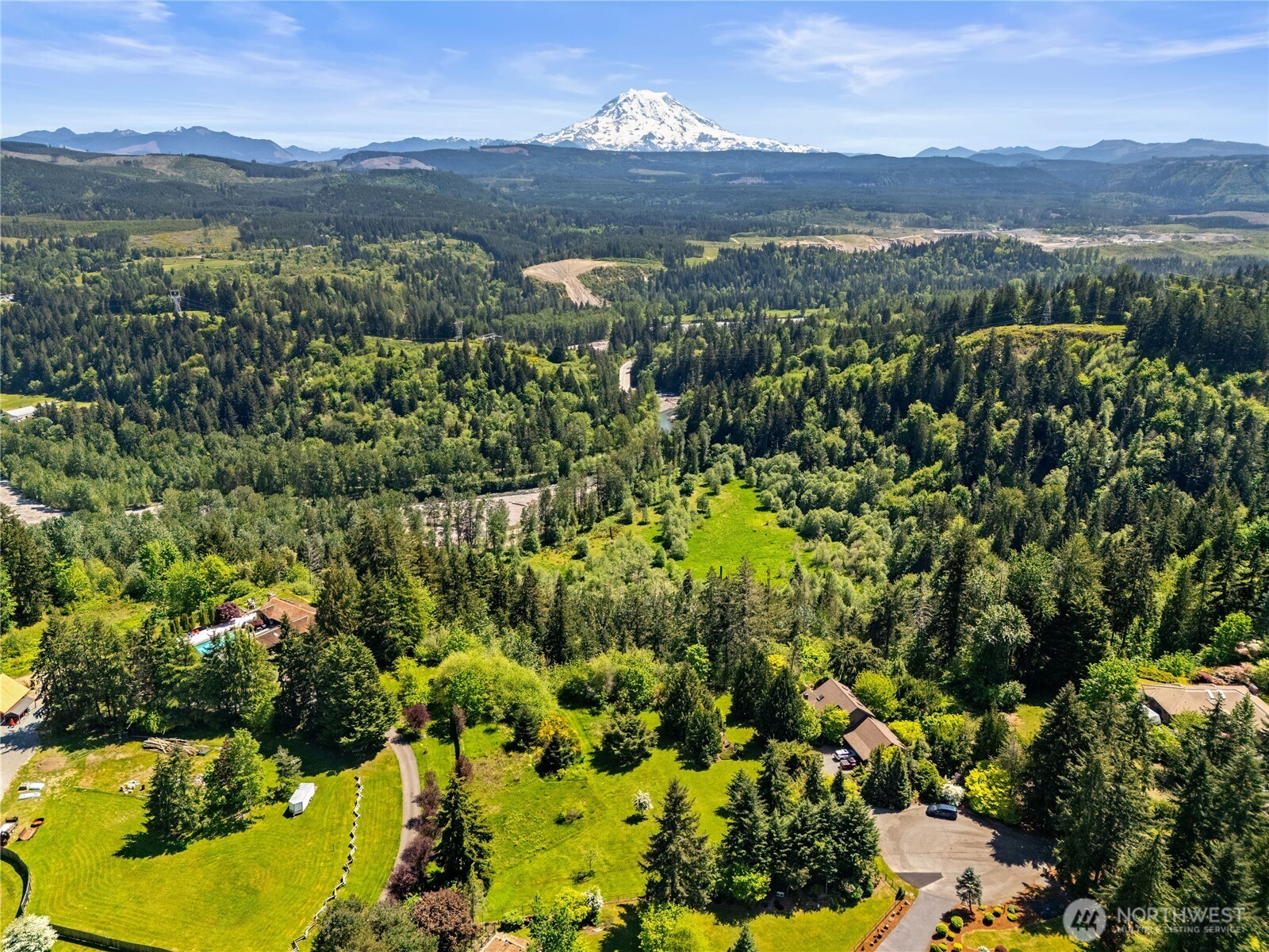 23421 Rim Road Graham, WA 98338 - Photo 6 of 21 an aerial view of residential house with outdoor space