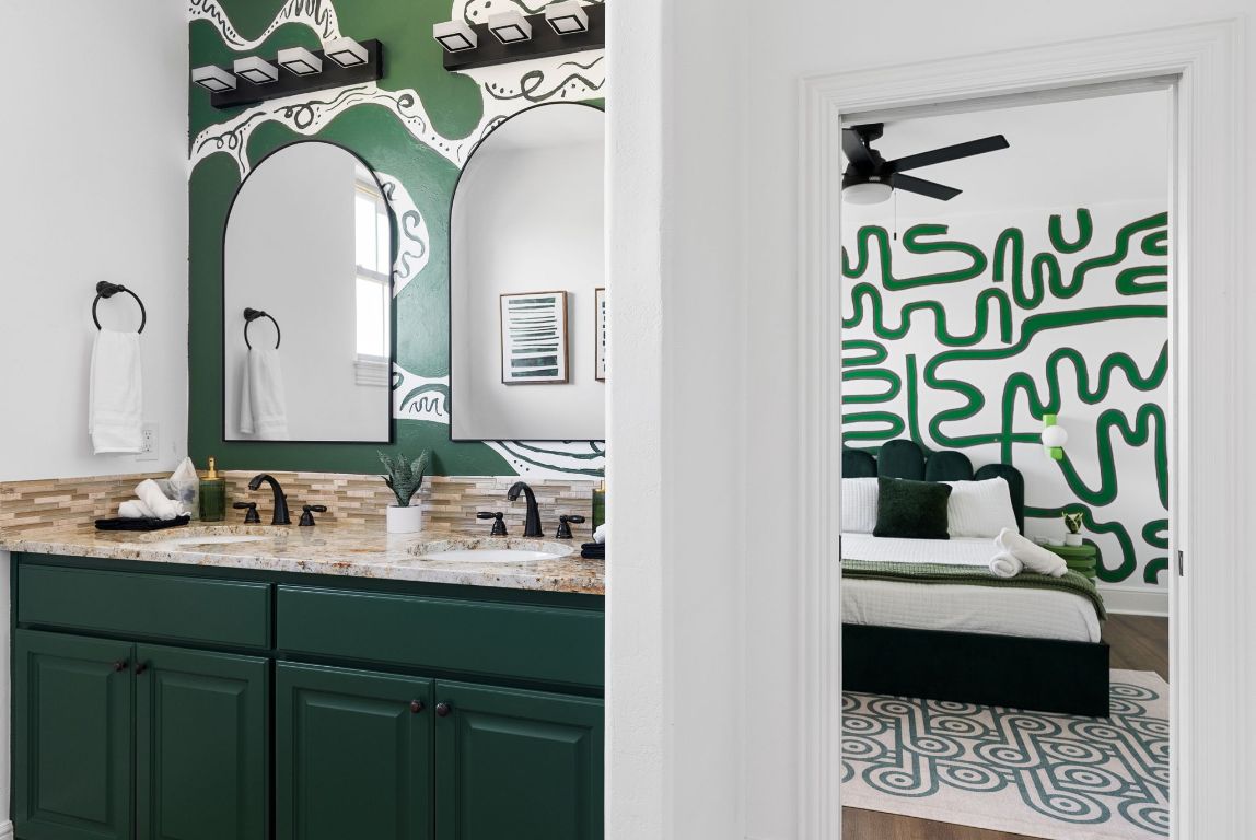 1116 Terjo Lane Austin, TX 78732 - Photo 19 of 40 a bathroom with a sink and a mirror