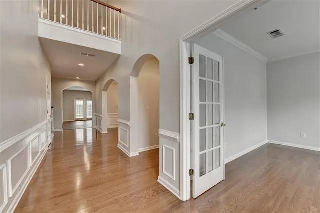 wooden floor in an empty room