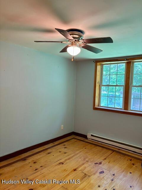 783 Broome Center Road Preston Hollow, NY 12469 - Photo 20 of 34 a view of empty room with window and ceiling fan