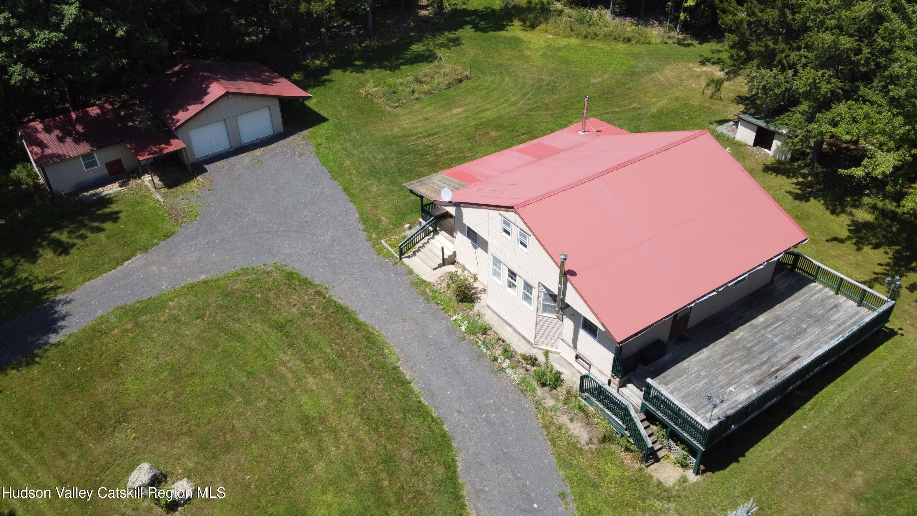 783 Broome Center Road Preston Hollow, NY 12469 - Photo 3 of 34 an aerial view of a house