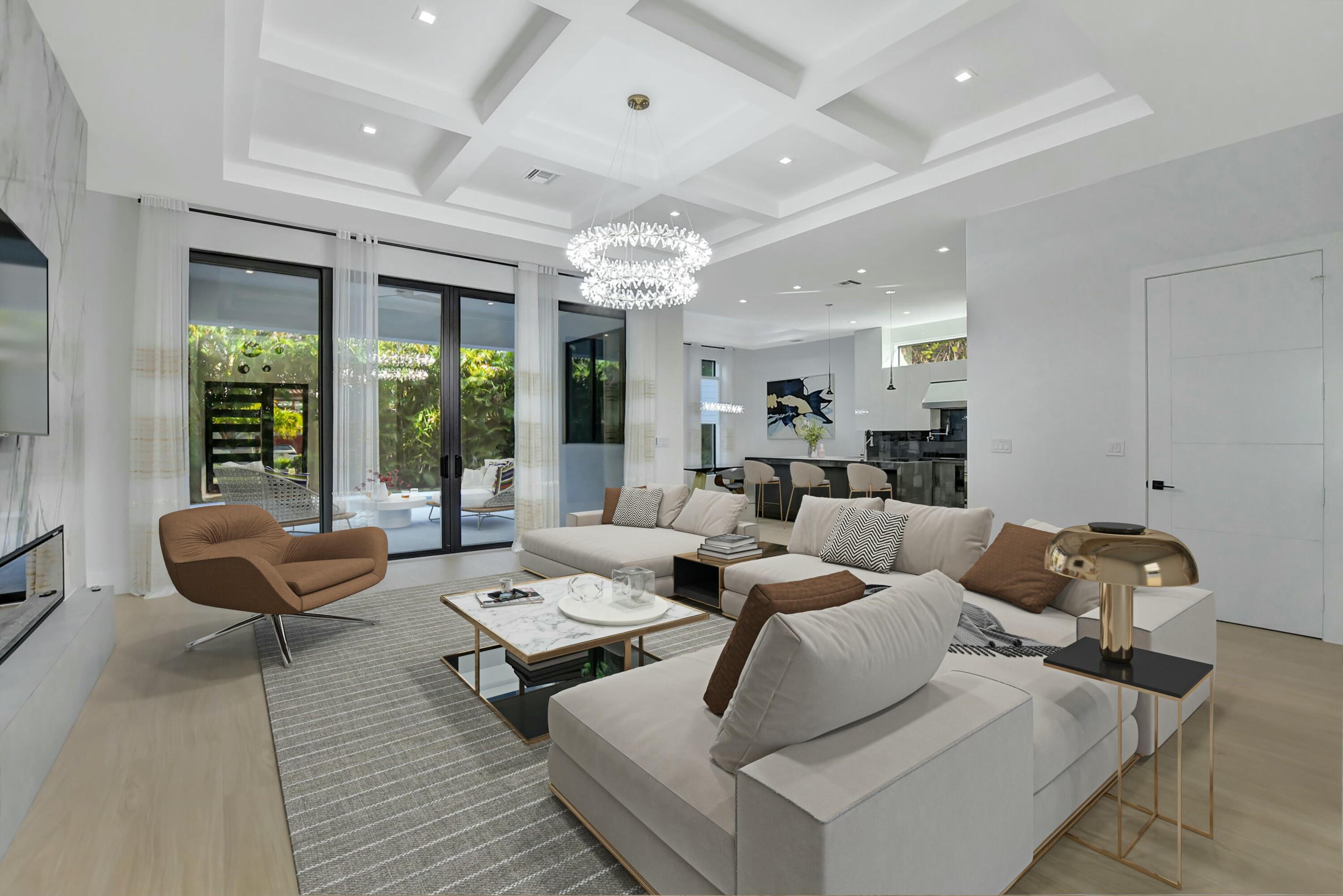 1470 Northeast 4th Avenue Boca Raton, FL 33432 - Photo 9 of 86 a living room with furniture and a large window