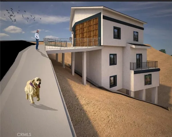 a view of a house with workspace