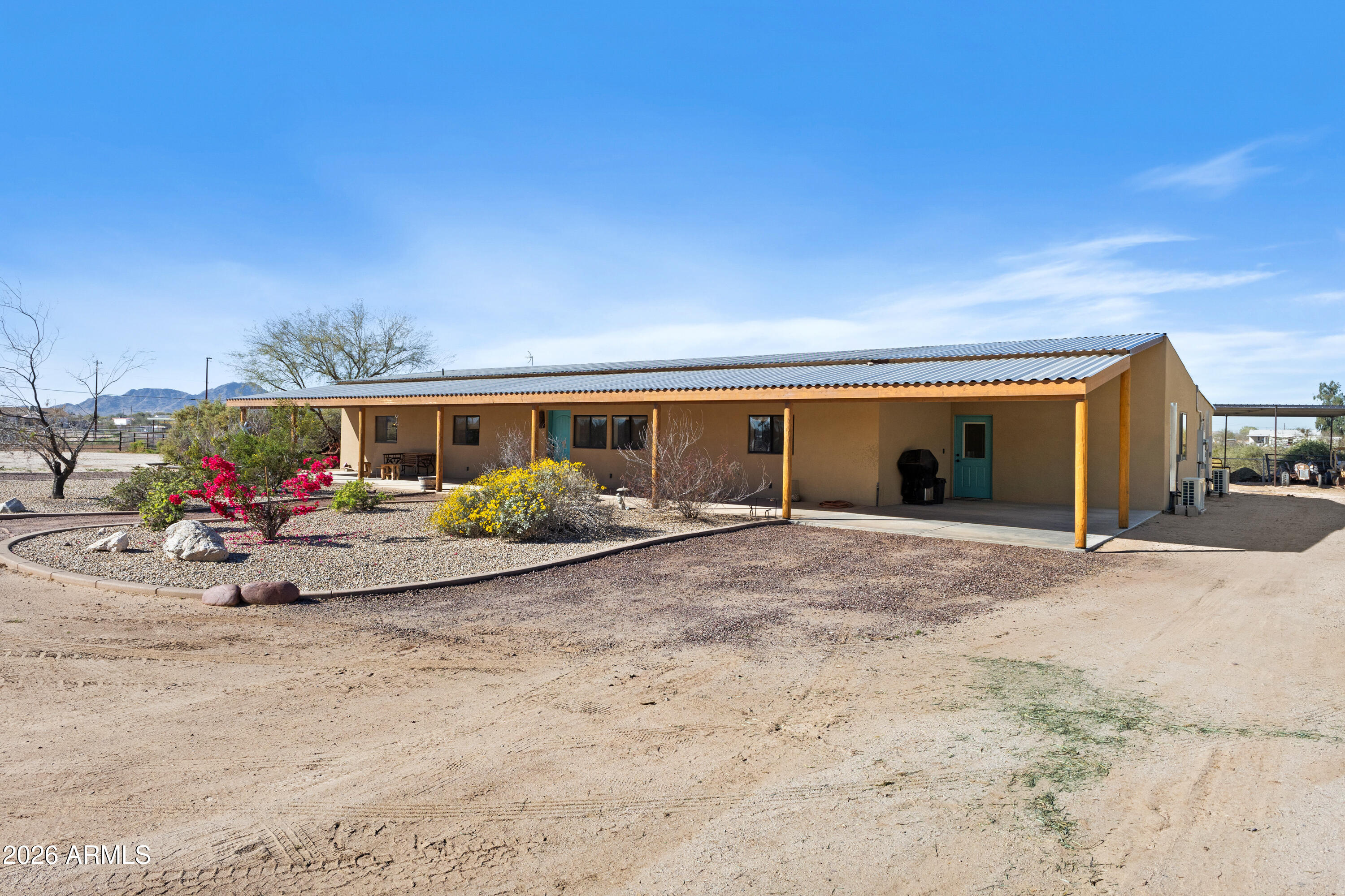 a view of a house with a patio