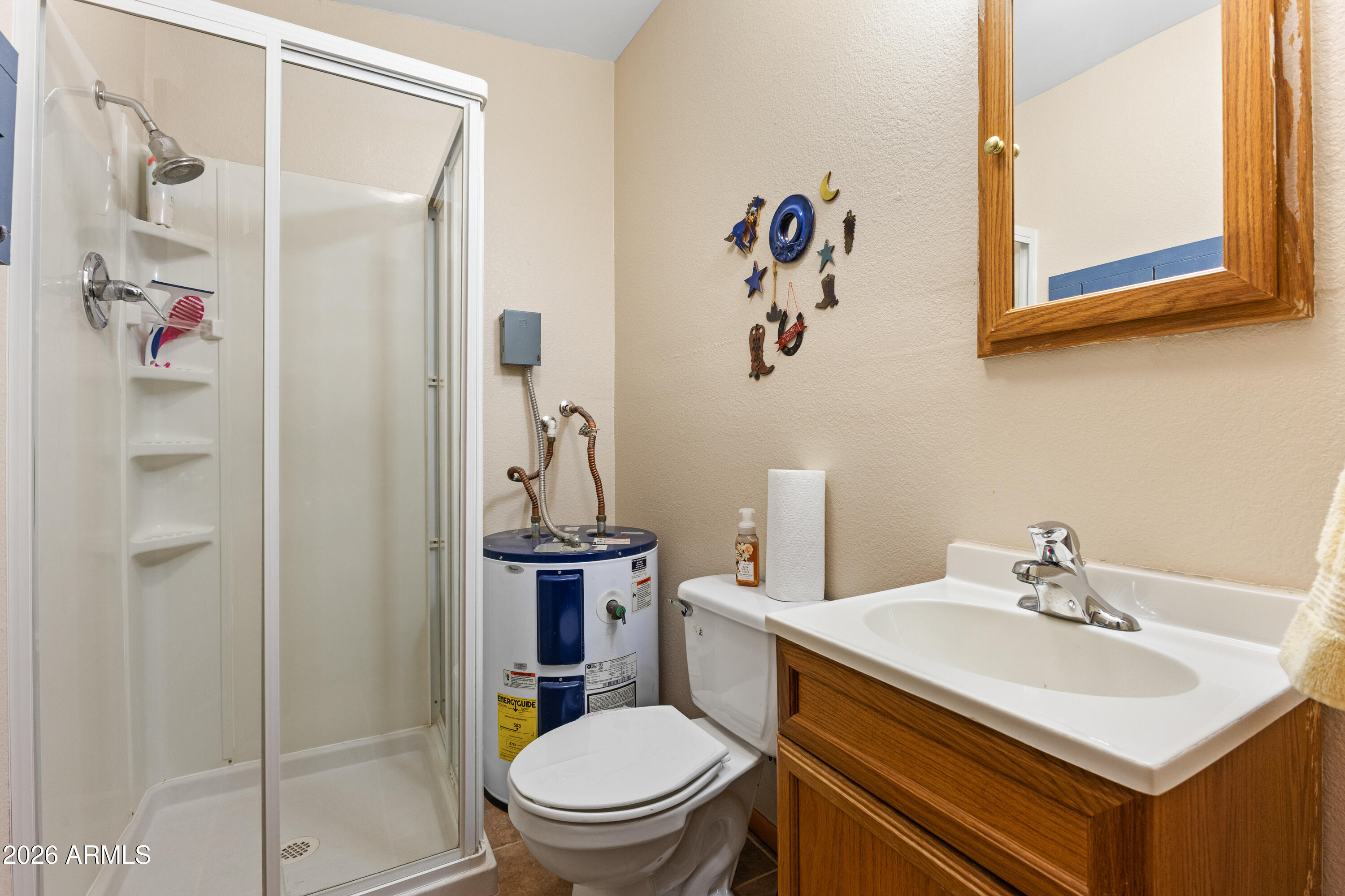 20526 West Carver Road Buckeye, AZ 85326 - Photo 30 of 43 a bathroom with a sink mirror vanity and toilet