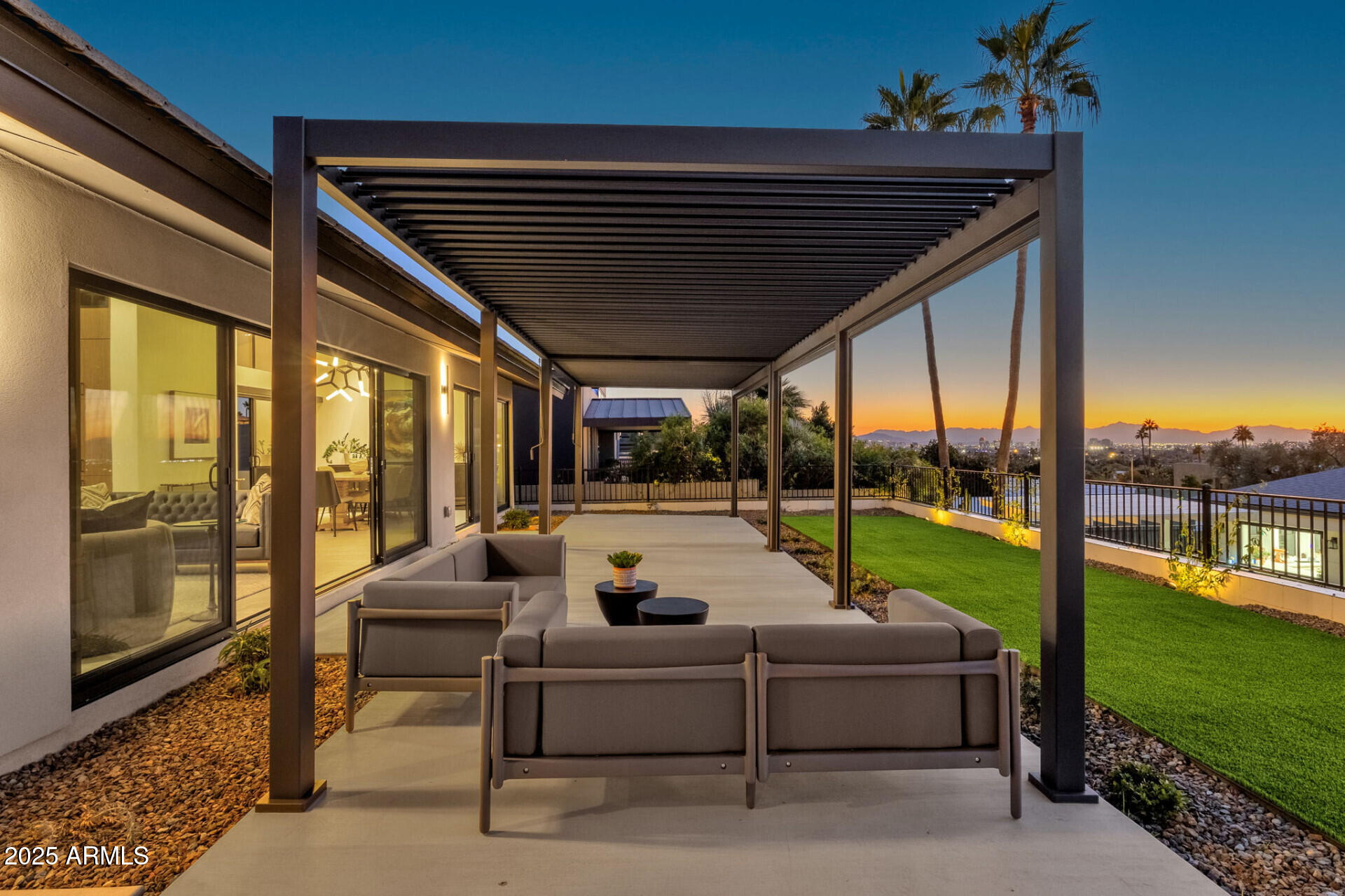 7112 North 23rd Way Phoenix, AZ 85020 - Photo 38 of 50 a view of a patio with couches chairs and pool table with garden view
