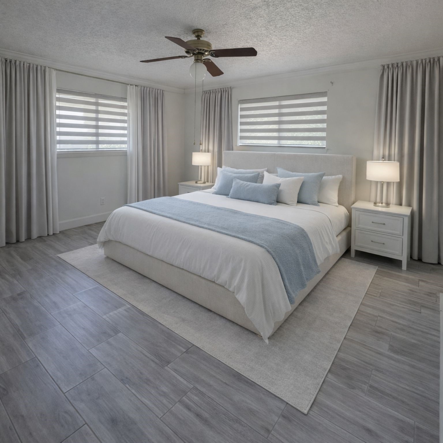 1819 Papoose Trail Crosby, TX 77532 - Photo 24 of 26 a bedroom with a bed and a chandelier