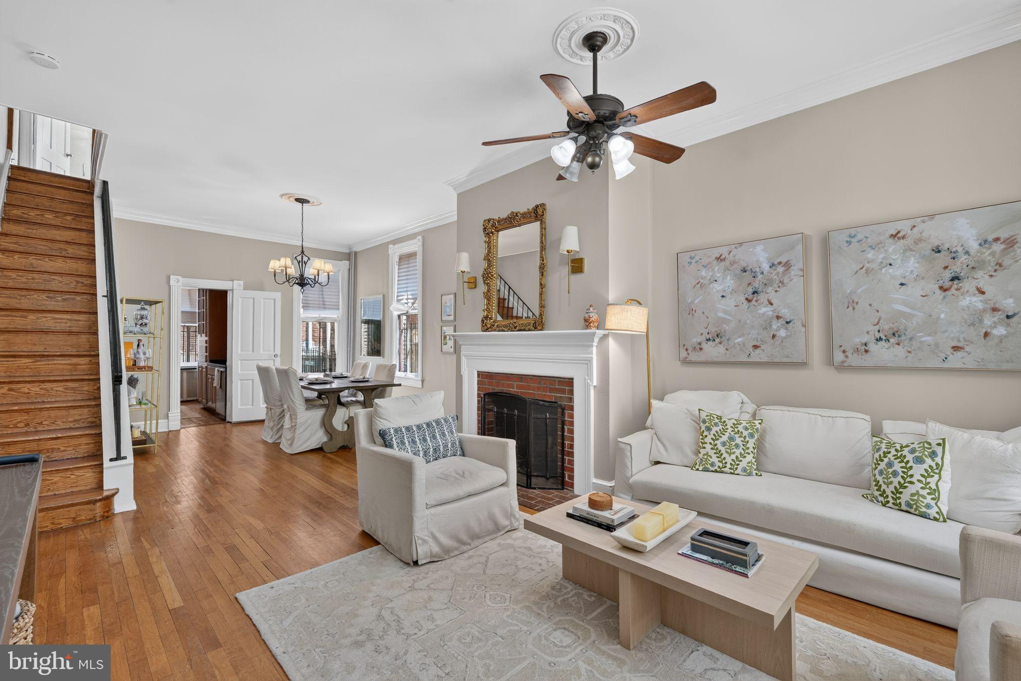 318 3rd Street Southeast Washington, DC 20003 - Photo 2 of 15 Spacious living & dining room