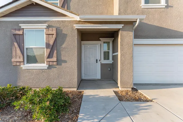 a front view of a house