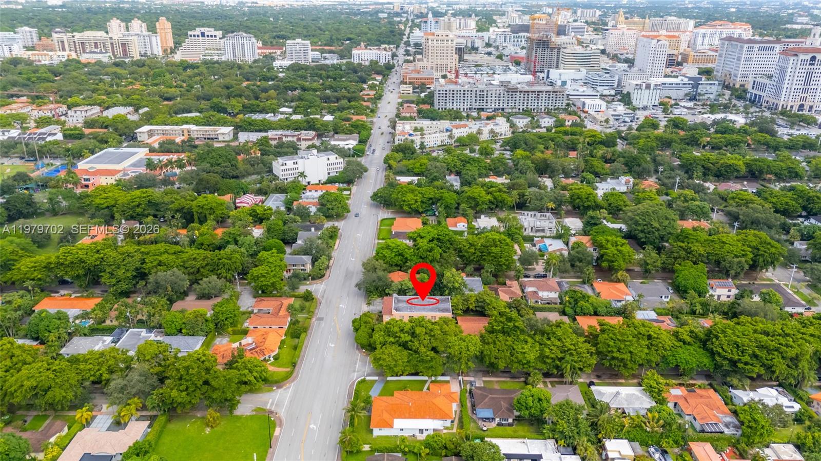 3409 South Le Jeune Road Coral Gables, FL 33134 - Photo 18 of 53 an aerial view of residential houses with outdoor space