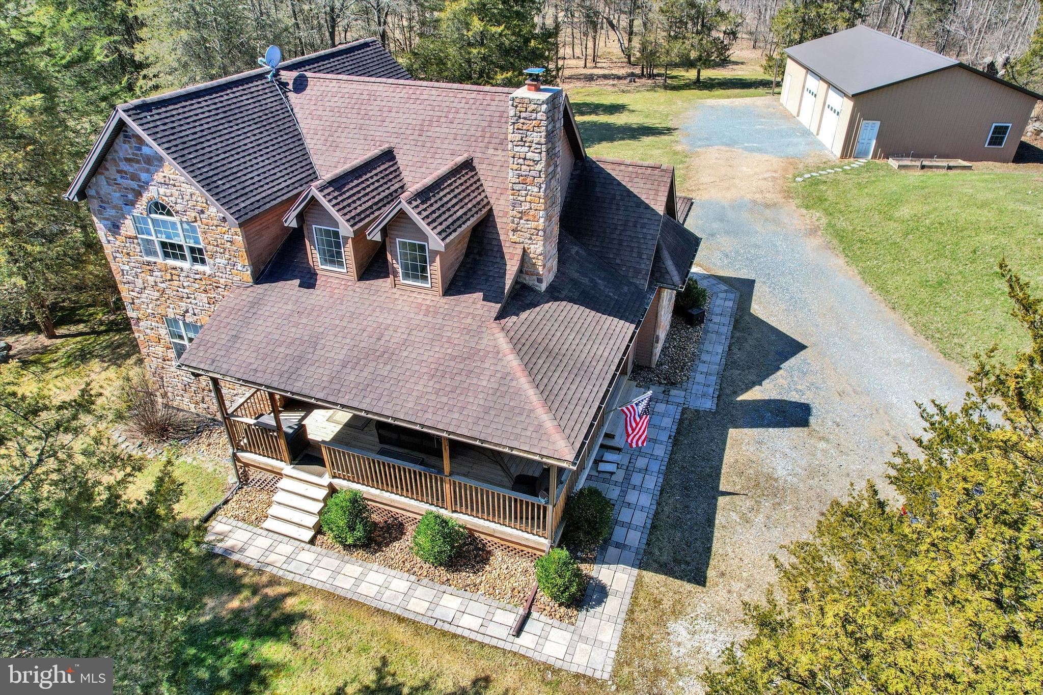 971 McGlaughlin Road Fairfield, PA 17320 - Photo 3 of 57 a aerial view of a house with a yard