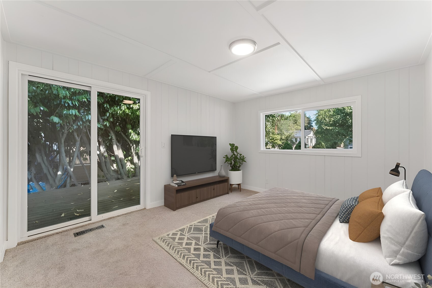 1616 11th Street Bremerton, WA 98337 - Photo 17 of 33 a bedroom with a bed and large window