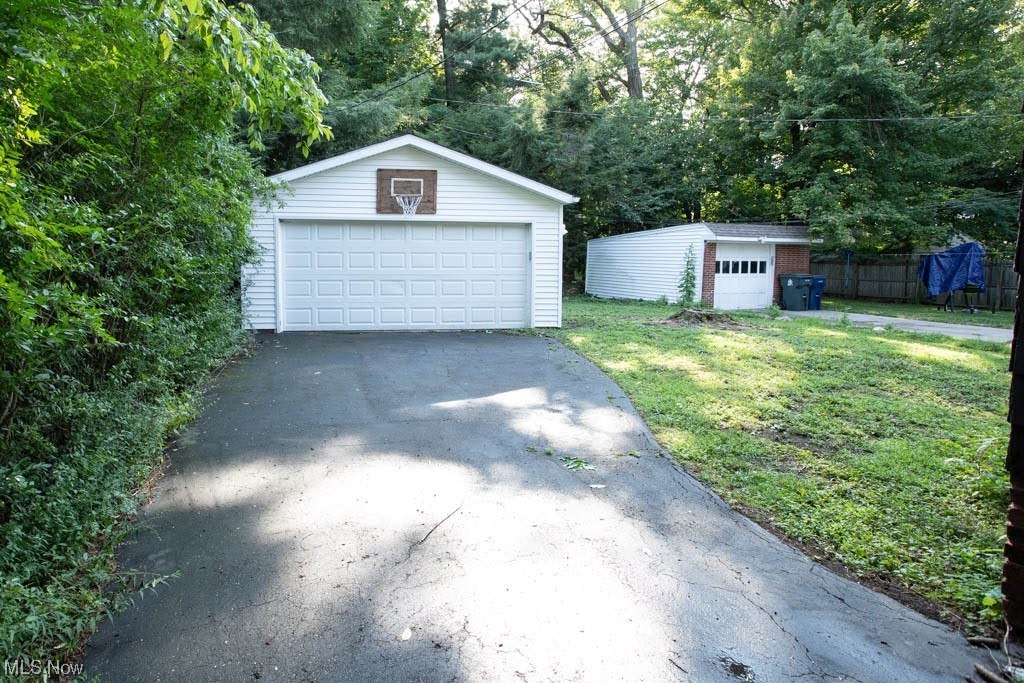 1106 Hillstone Road Cleveland Heights, OH 44121 - Photo 34 of 35 Garage with garage and a yard