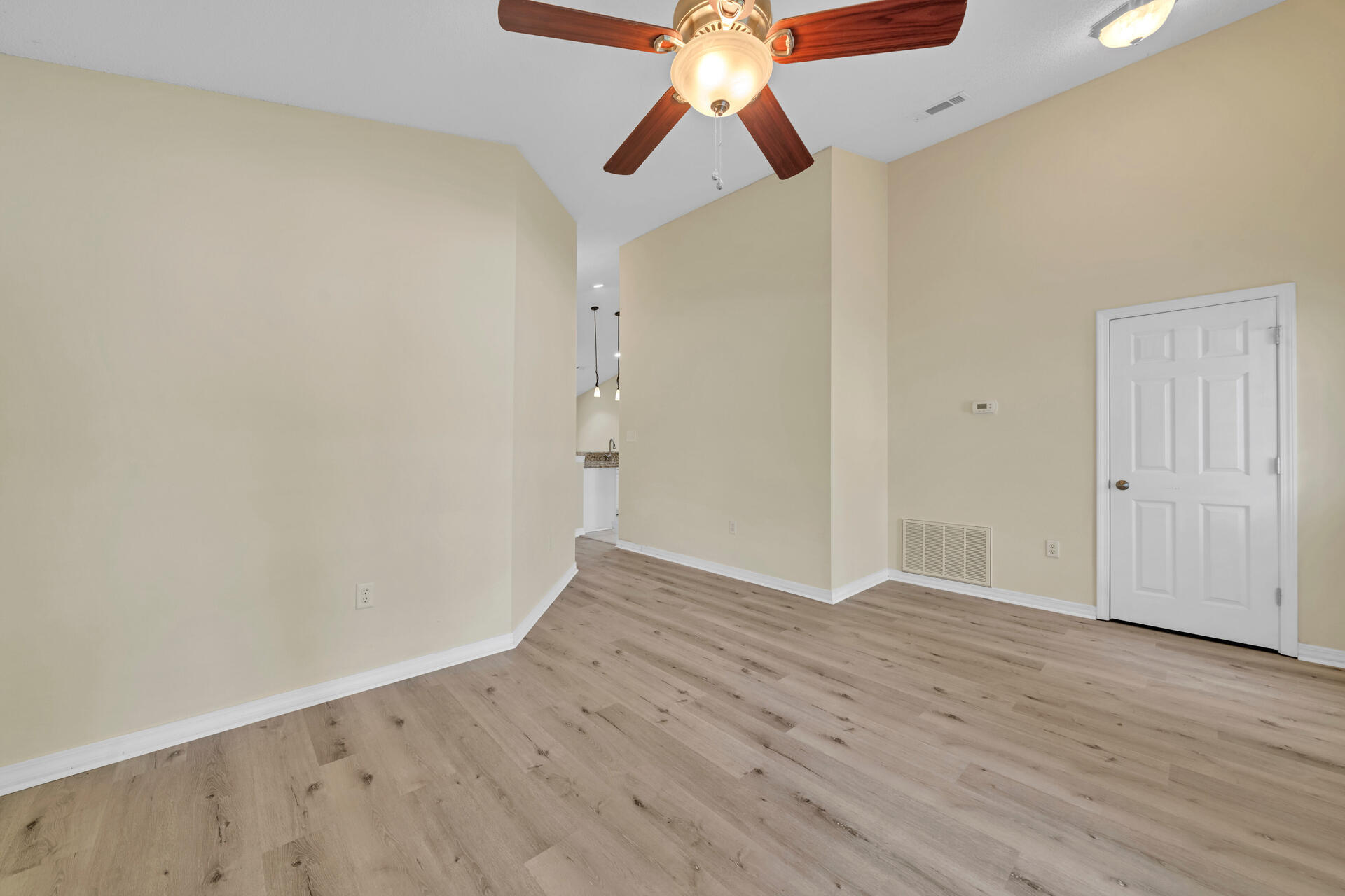 246 Bayou Landing Road Santa Rosa Beach, FL 32459 - Photo 4 of 29 wooden floor in an empty room