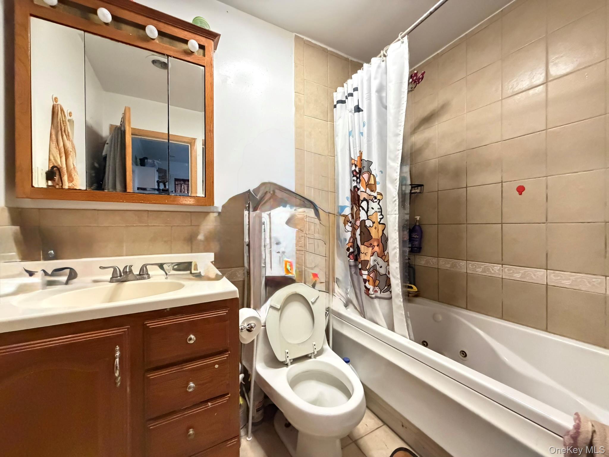 111-20 14th Road Queens, NY 11356 - Photo 9 of 13 a bathroom with a sink toilet and shower