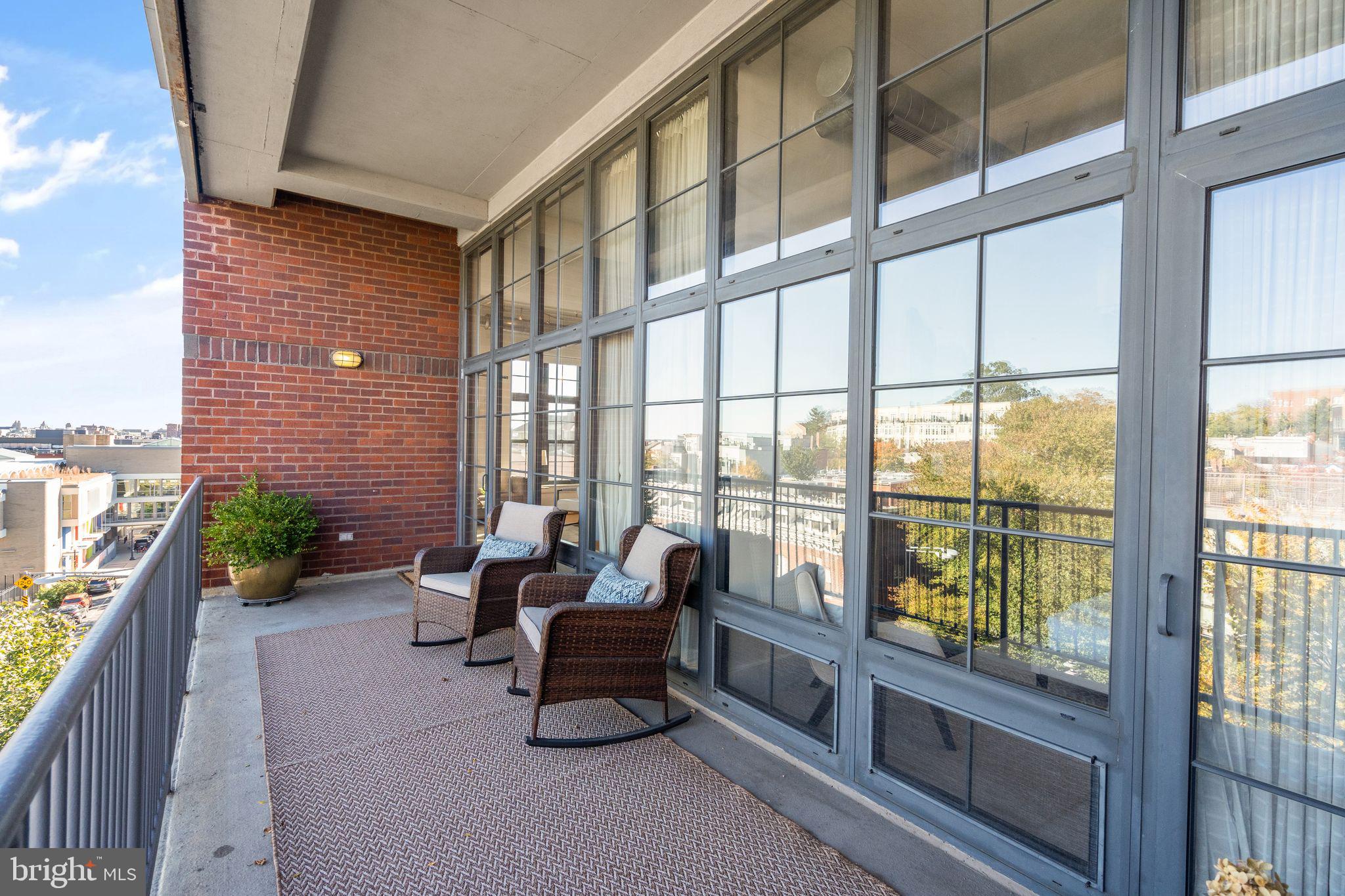 2328 Champlain Street Northwest, Unit PH424 Washington, DC 20009 - Photo 13 of 50 Private Balcony Off Dinning Room & Primary Bedroom