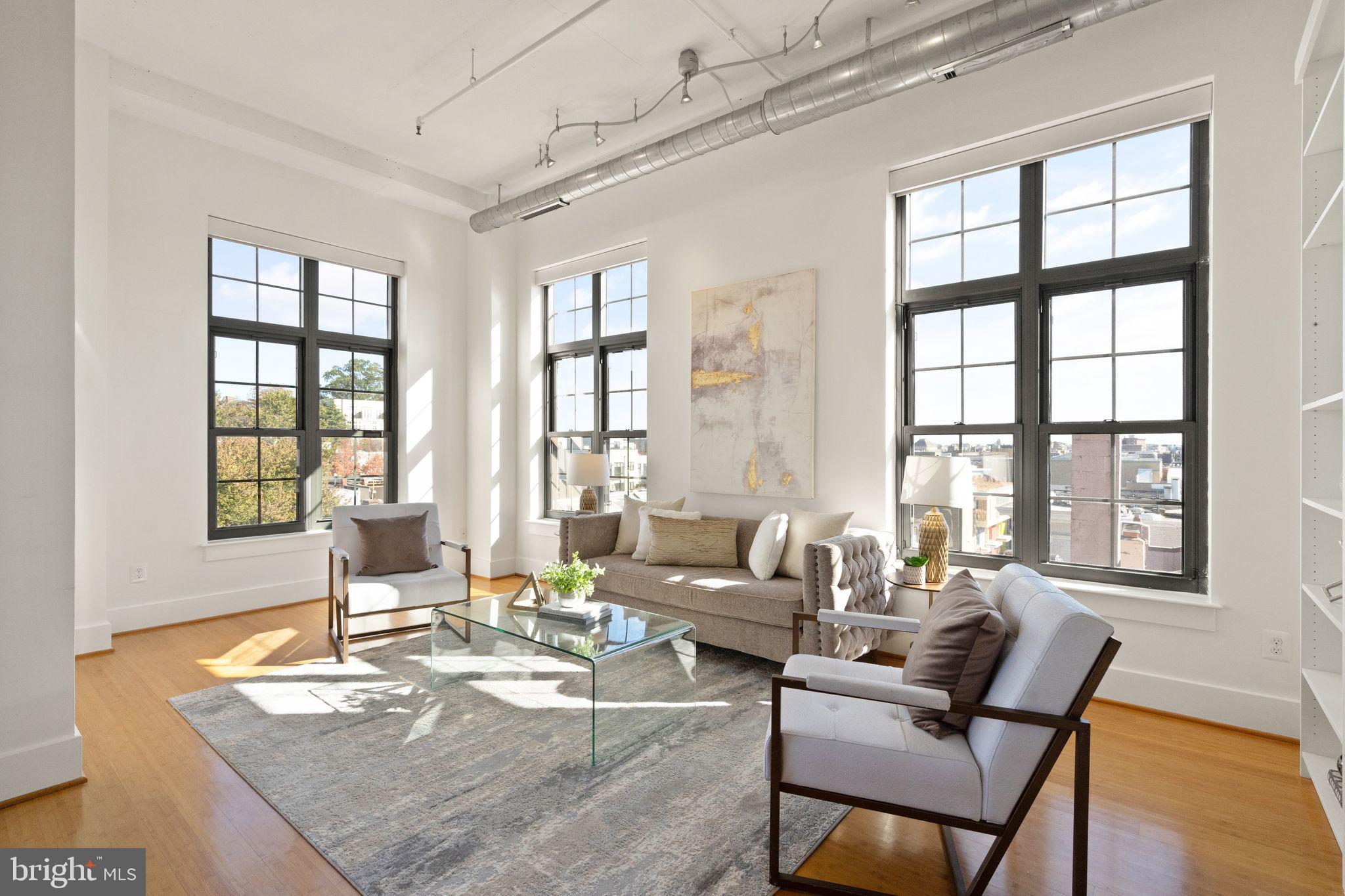2328 Champlain Street Northwest, Unit PH424 Washington, DC 20009 - Photo 9 of 50 Living Room w/Washington Monument Views