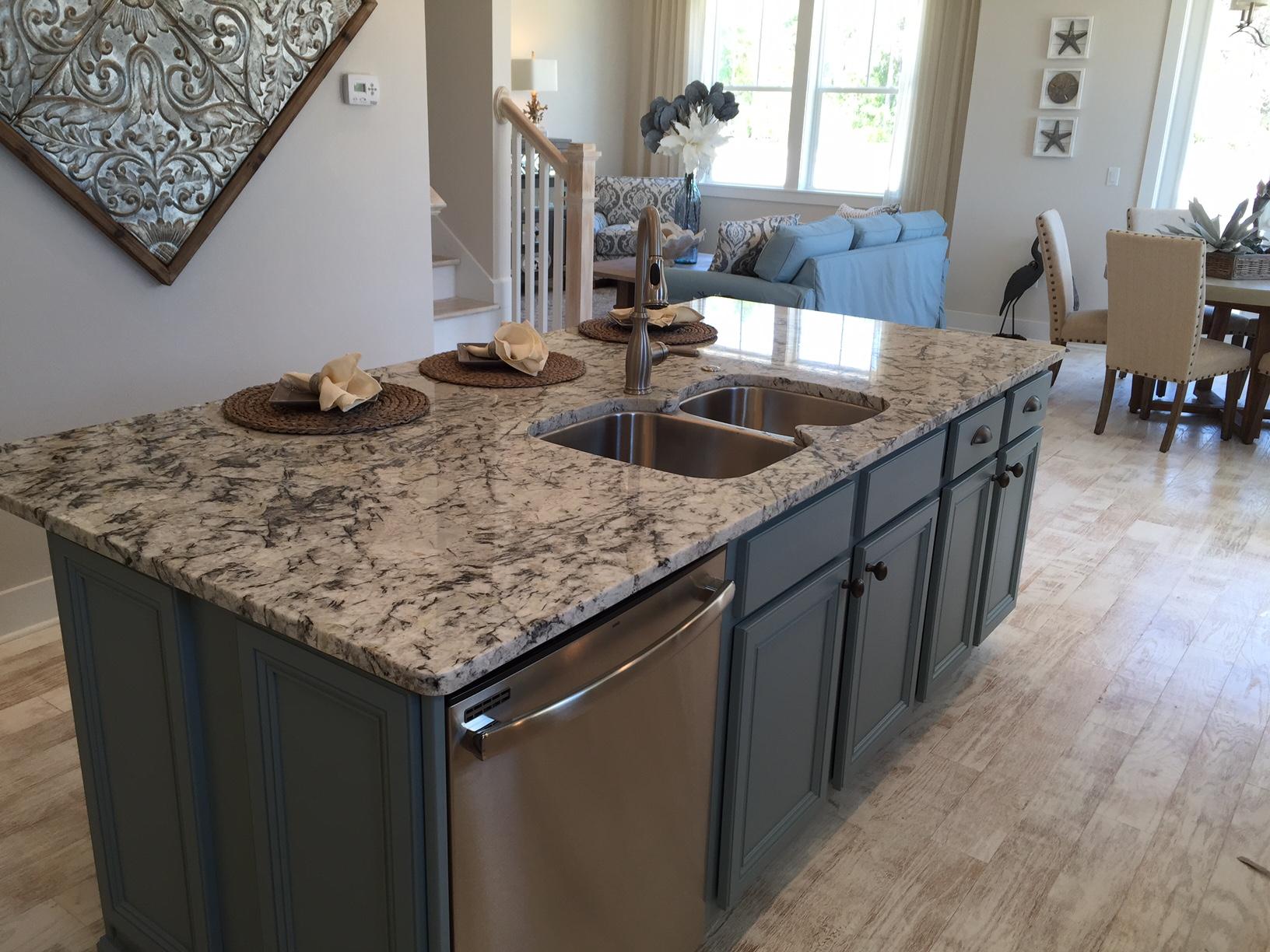 25 W Pine, Unit B Inlet Beach, FL 32461 - Photo 14 of 44 a kitchen with stainless steel appliances granite countertop a sink dishwasher and stove