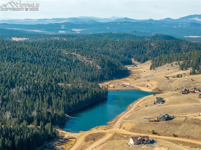 a view of a swimming pool with a yard